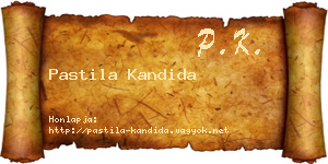 Pastila Kandida névjegykártya